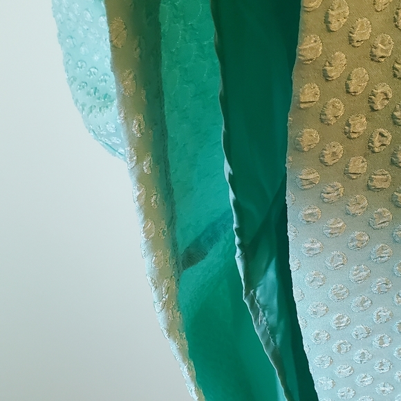 Kensie Mint Green Textured Dot Retro / Mod Dress - Picture 7 of 13